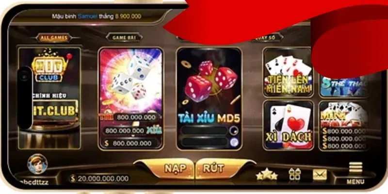 Trò chơi tại nền tảng Hitclub