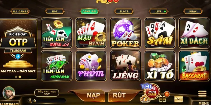 Giao diện trang cược được thiết kế vô cùng bắt mắt